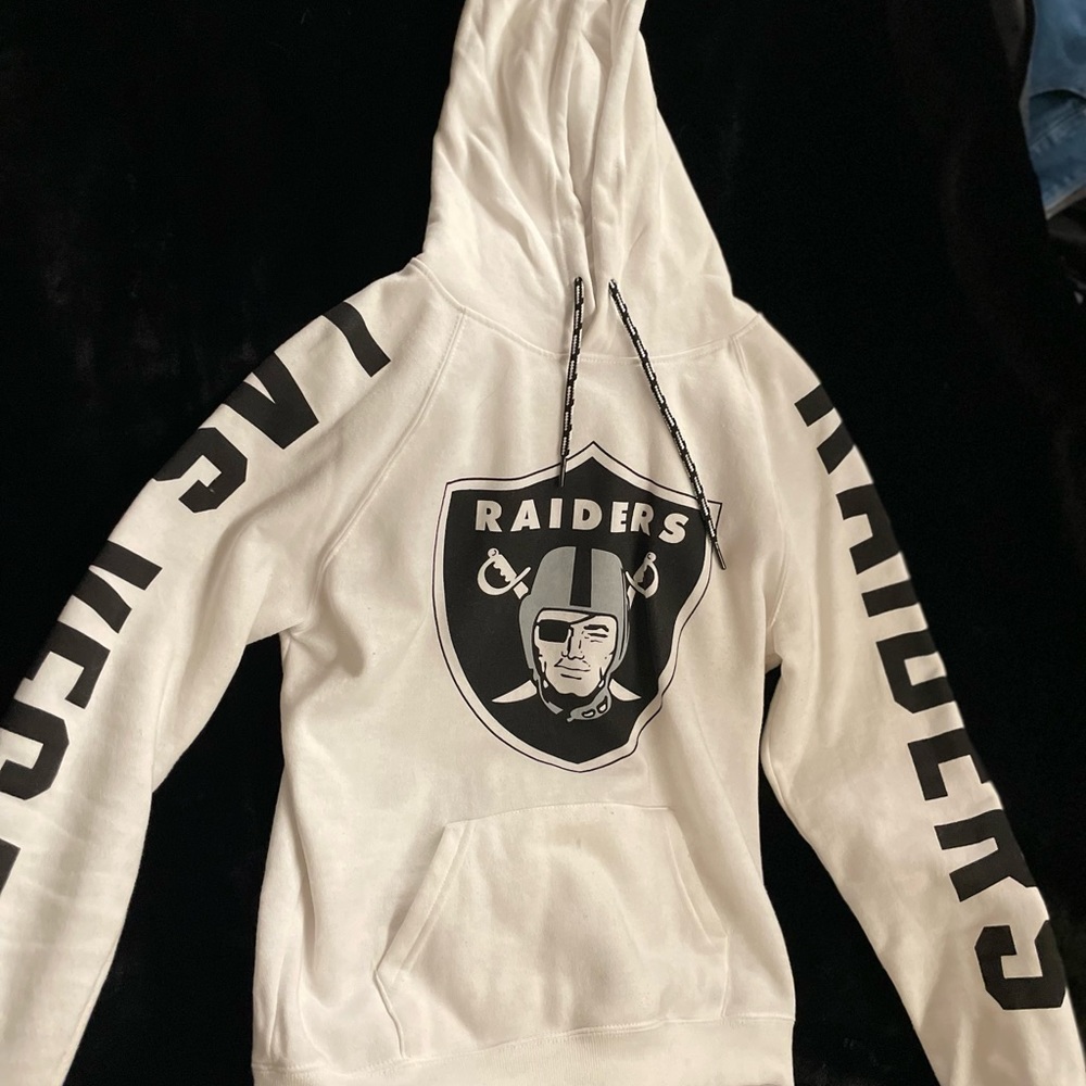 White cotton hoodie